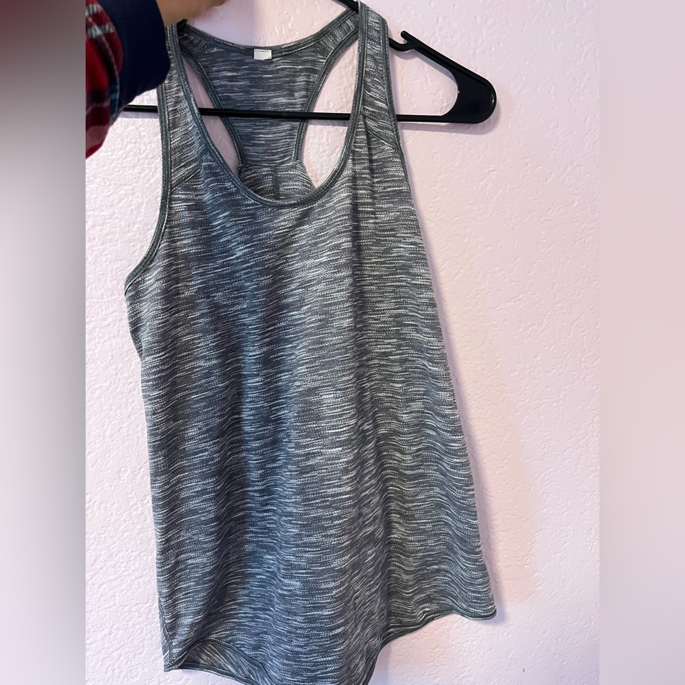 Gray Racerback Tank Top